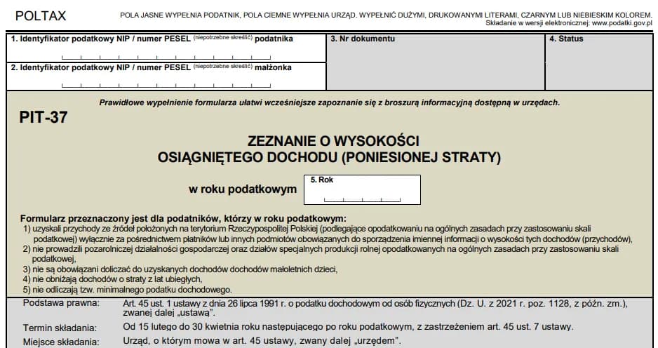 Jak rozliczyć PIT 37 przez internet? Prosty sposób na uniknięcie błędów